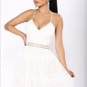 fashion nova white wedding dress